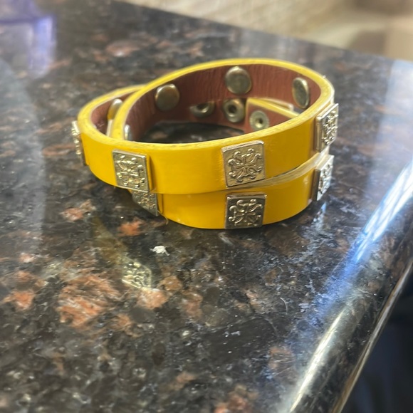 Rustic Cuff Jewelry Rustic Cuff Yellow Wrap Bracelet Poshmark